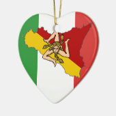 旗のシシリーのイタリアンなオーナメント セラミックオーナメント (左)