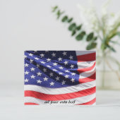 旗のデザイン ポストカード (スタンド正面)