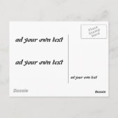 旗のデザイン ポストカード (裏面)