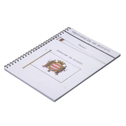 旗のフランスのな本からのモナコからの旗、c. ノートブック (左側)