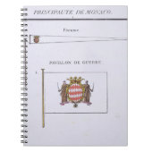 旗のフランスのな本からのモナコからの旗、c. ノートブック (正面)