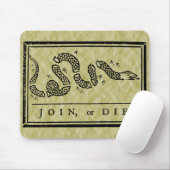 旗のマウスパッド結合しますか、または死んで下さい マウスパッド (マウス)