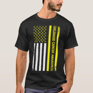 旗のリボン,小児癌認識度3459 Tシャツ