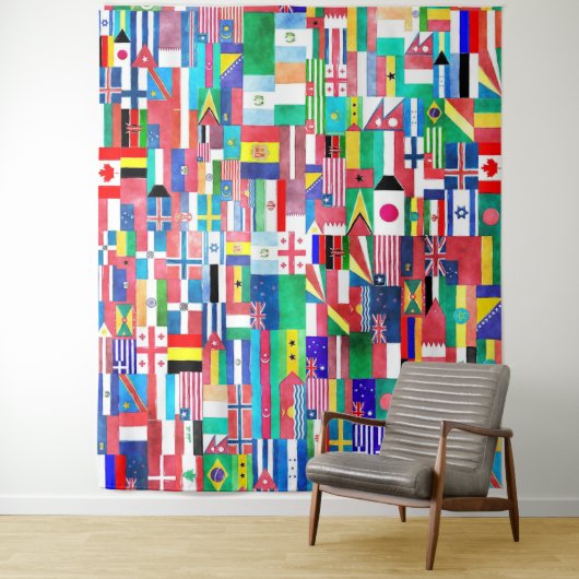 旗の世界 タペストリー (インサイチュ)