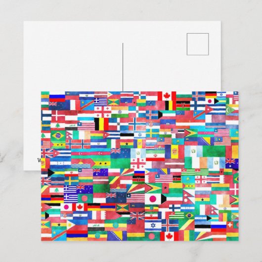 旗の世界 ポストカード (正面/裏面)