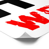 旗の中のファシズム! ポスター (角)