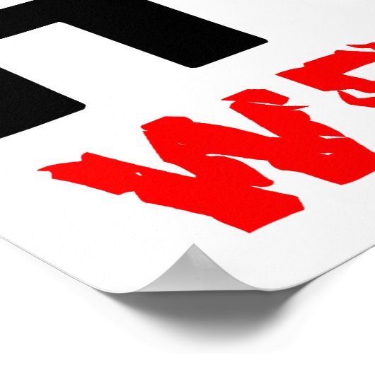 旗の中のファシズム！ ポスター (角)