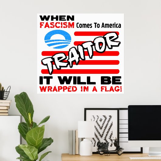 旗の中のファシズム！ ポスター (ホームオフィス)