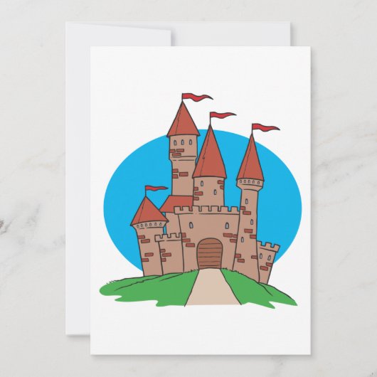 旗の付いた城 招待状 (正面)