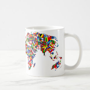 旗の地図 コーヒーマグカップ