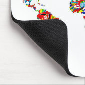 旗の地図 マウスパッド (コーナー)