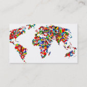 旗の地図、 名刺 (裏面)