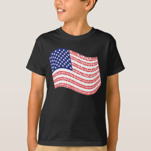 旗の子供のTシャツ独立宣言 Tシャツ