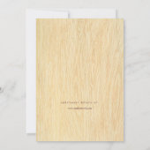 旗の招待状が付いているWoodgrain 招待状 (裏面)