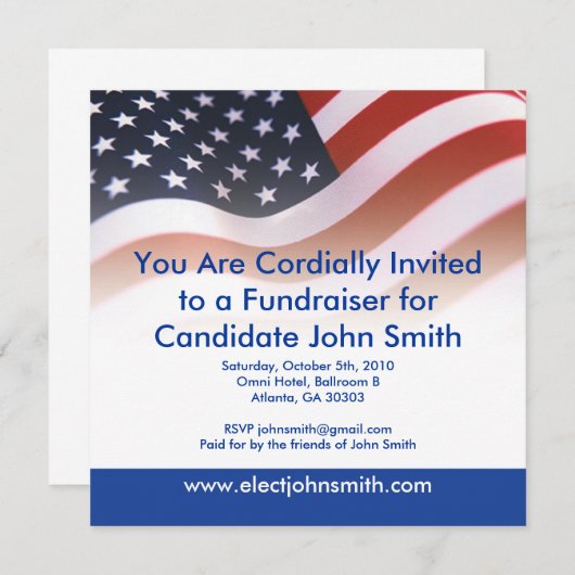 旗の招待状 招待状 (正面/裏面)