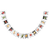 旗の旗| Two-tti Fruttiのフルーツの誕生会 バンティングフラッグ (全)