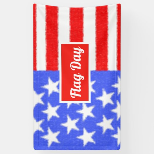 旗の日、パーソナライズされたチョコレート覆われたオレオ 横断幕 (縦)