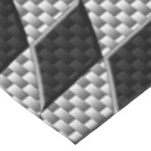 旗の波のプリントの競争のようなカーボン繊維 テーブルクロス (アングル)