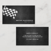 旗の車のな名刺の競争 名刺 (正面/裏面)