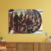 旗の配布， 1880年7月14日 キャンバスプリント (インサイチュ (リビング))