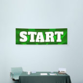 旗の開始- 2.5' x8 横断幕 (トレードショー)