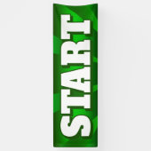 旗の開始- 2.5' x8 横断幕 (縦)