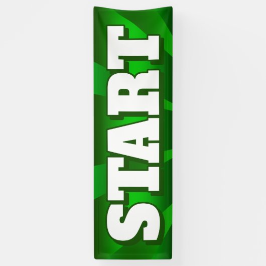 旗の開始- 2.5' x8 横断幕 (縦)