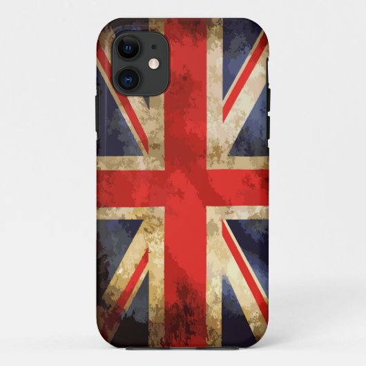 旗のIPhoneイギリスの5の場合 Case-Mate iPhoneケース (裏面)