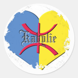 旗のKabyliaのステッカー ラウンドシール