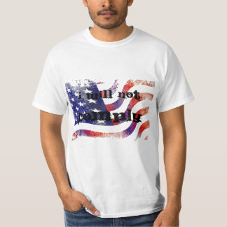 旗のTシャツに従わない Tシャツ