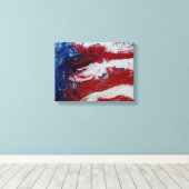 旗を尊重する キャンバスプリント (インサイチュ (ウッドフロア))