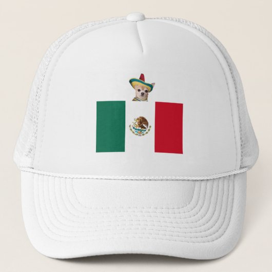 旗を持つチワワ キャップ (正面)