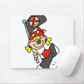 旗を持つブロンドの海賊 マウスパッド (マウス)