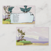 旗を持つ鳥 名刺 (正面/裏面)