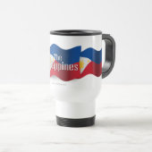 旗を振るフィリピン トラベルマグ (正面右)