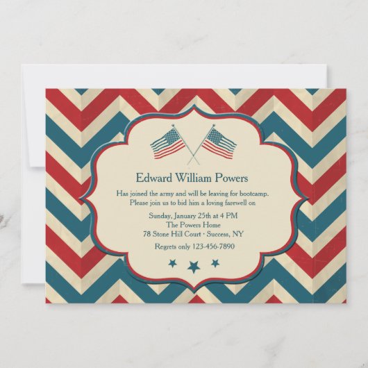 旗を振る色の招待状 招待状 (正面)