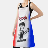 旗を掲げる植民地時代の男 250周年記念 エプロン (インサイチュ)