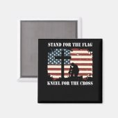 旗を立てて十字架につける マグネット (正面/裏面)