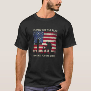 旗を立てて十字架につける Tシャツ