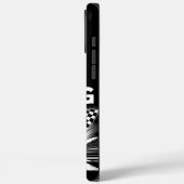 旗を立てて市松模様に走る高速レース Case-Mate iPhoneケース (裏面 / 左)