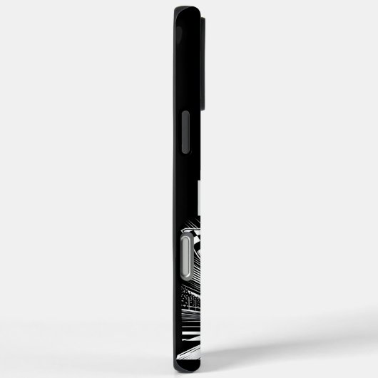 旗を立てて市松模様に走る高速レース Case-Mate iPhoneケース (裏面 / 右)