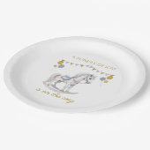 旗を立てて揺れる馬 ペーパープレート (アングル)