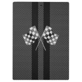 旗を競争させることはカーボン繊維のスタイルの装飾で縞で飾ります クリップボード (裏面)