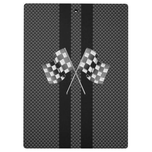 旗を競争させることはカーボン繊維のスタイルの装飾で縞で飾ります クリップボード (裏面)