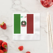 旗イタリアン印 縁ありカクテルナプキン (インサイチュ)