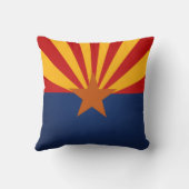 旗クールなアリゾナ州 クッション (裏面)