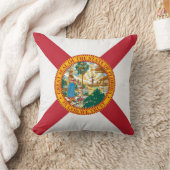 旗クールなフロリダ州 クッション (ブランケット)