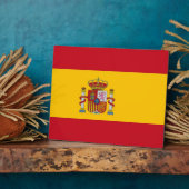 旗スペインの飾 フォトプラーク (側面)