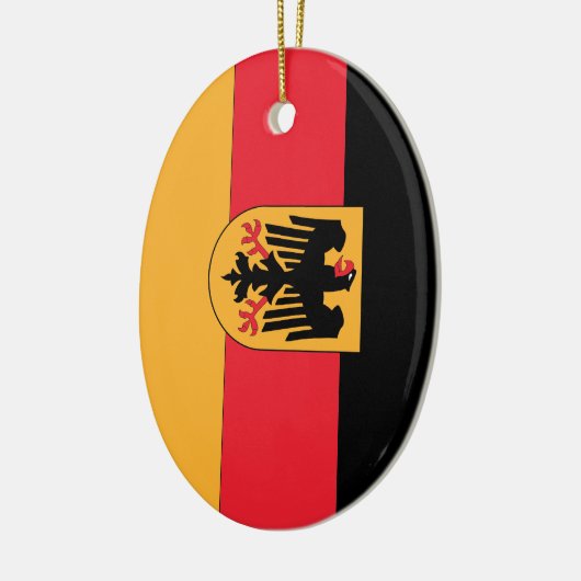 旗ドイツの紋章付き外衣 セラミックオーナメント (左)
