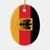 旗ドイツの紋章付き外衣 セラミックオーナメント (正面)